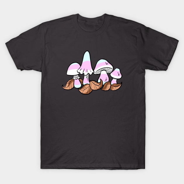 Trans Mushrooms T-Shirt by sophielabelle